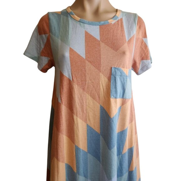 Lularoe Dress Women's S Aztec Carli Southwestern Comfy Stretch Geometric - Picture 8 of 9